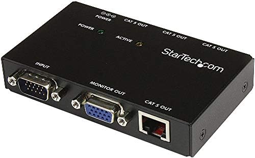 Startech.com VGA Over CAT5 Видео Екстендер - VGA Extender - 450ft - 4 -порта, црно