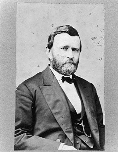 Фотографија на Улис С. Грант - Историски уметнички дела од 1870 година - Портрет на американскиот претседател - - Полу -сјај