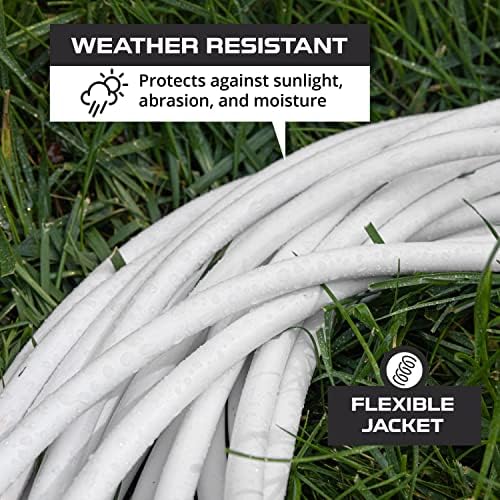 6 стапки бел продолжен кабел 2 пакет - 16/3 траен електричен кабел