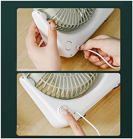 Fan jkyyds fan - вентилатор за работна површина USB мал вентилатор ултра -тивко преносен преносен преносен мини полнење табела