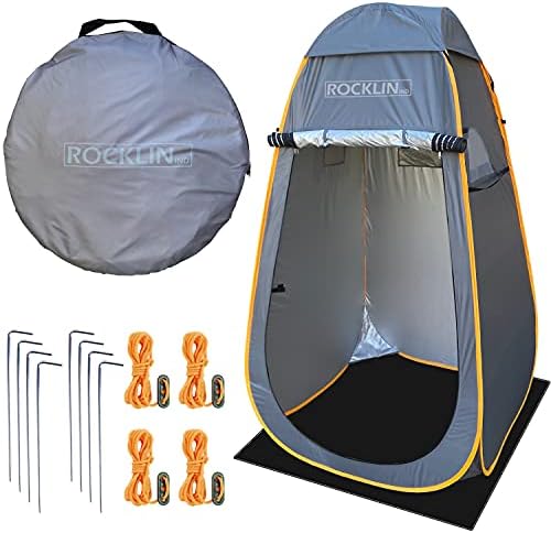 Екстра пространа шатор за приватност - шатор за туширање, менувачки шатор, шатор за бања, дожд/шатор за сонце - повеќе простор на