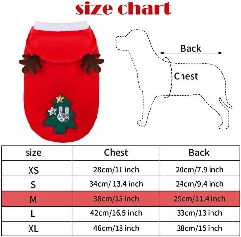 Божиќно милениче куче Костим црвена ирваси облека Божиќ куче мачка елк костум облека мека руно зимска топла худи Божиќна облека за мали