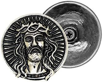 Занаетчиски Исус Христос Лицето за завртки назад кончо вера Бог привлекува кожена монета од монети