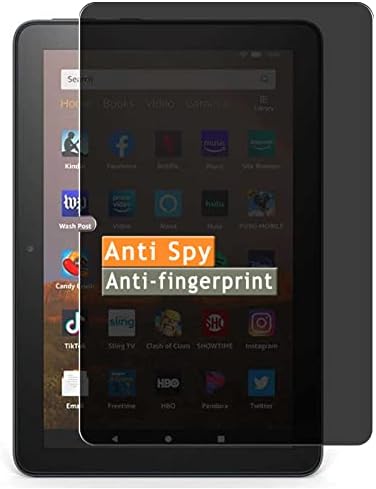 Заштитник на екранот за приватност на Ваксон, компатибилен со Fire HD 8 Plus 12th Gen 2022 8 Tablet Anti Spy Film Proters Налепница [не калено