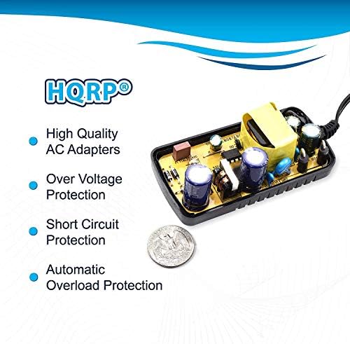 Adapter за брза полнач HQRP AC работи со Gogrove Sonaverse BX, Bluesync BX, Sonaverse BXL, AYL Protable Wireless Sonider System Sonaverse-Bx