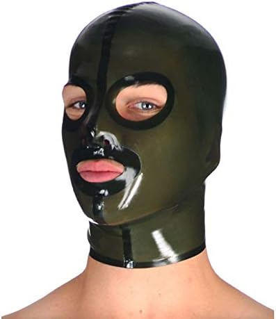 Реална кафеава латекс маска гума за уникатен аспиратор уникатно носење за секс за забава NC01