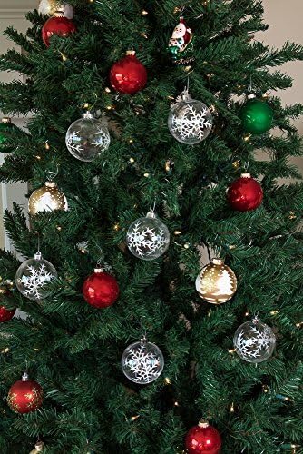 Умен креации Снегулка за Божиќни украси сет од 6 парчиња, разнишан празничен декор за новогодишни елки, бели