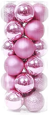 Орнаменти на новогодишни украси дрвја украси топки Божиќни топчиња украси 24 парчиња Божиќ дома декоративни мониста