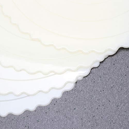 Кабилок Кекси Свадбена Торта Стојат 4 парчиња 8 инчни Тркалезни Табли За Торта Пластични Кекси За Повеќекратна Употреба Круг Основи