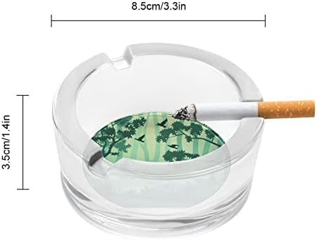 Пепелници за цигари фудбалски спорт образец кристално стакло од пепел пушење на држач за пепел за дома хотелска канцеларија табела