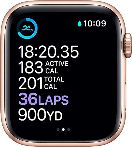 Apple Watch Series 6 - Златен алуминиумски случај со спортски бенд со розови песок