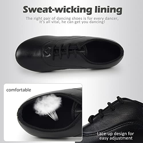 SWDZM мажи латински танцувачки чевли кожа салса танго сала за модерни професионални перформанси практики за танцување чевли, модел 707B