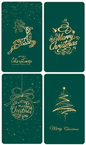 8 Листови Божиќни Честитки Деликатна Божиќна Тематска Благословна Картичка Креативна Божиќна Хартиена Покана За Божиќ Со Плик За Новогодишна