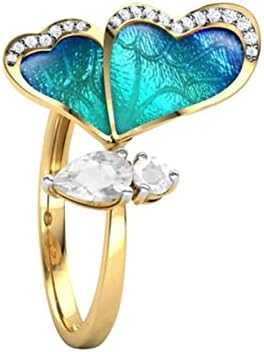 2023 Нов Голем Брастален прстен Подарок Buterfly Ring RingDiamond Ring Fimber Diamond Diamond Ring Ring Buterfly Rings вештачки прстени