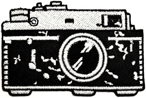 Кленплус Гроздобер Камера Лепенка Цртан Филм Камера Налепници Занаети Уметност Шиење Поправка Везени Железо На Шие На Значка Закрпи ЗА САМ ФАРМЕРКИ