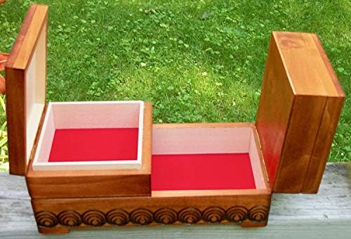 Традиционална Рачно Изработена Полска Дрвена Кутија За Шиење