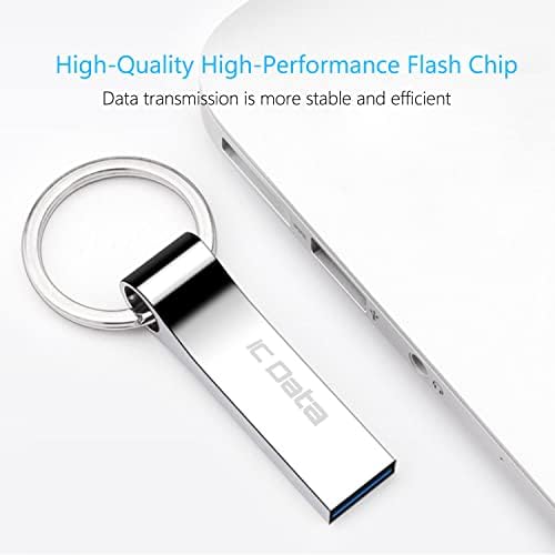 ICDATA USB 3.0 Flash Drive 64GB, Брзина На Читање До 100mb/s, Пренослив Погон НА Палецот 64GB: USB 3.0 Мемориски Стап 64 GB, Супер БРЗ ФЛЕШ-Уред