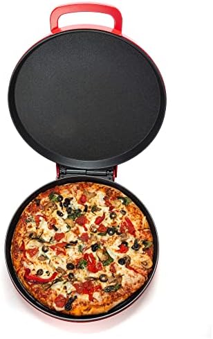 Зенит Верса Грил Нелеплива машина за производител на пица за дома, создавач на калзон, печка за пица се претвора во електрична скара