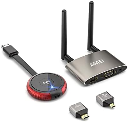 БЕЗЖИЧЕН HDMI Предавател И Приемник 4K 2 Комплети, HDMI VGA Екстендер ЗА КОМПЈУТЕР, Лаптоп, Телефон, Камера, Blu-ray, Netfix, PS5 За Следење,