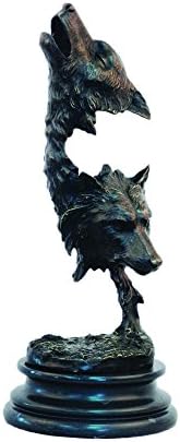 Shtone Wolf Busts Bronze Animal Statues скулптури Апстрактни фигурини за домашни декор YDW-149