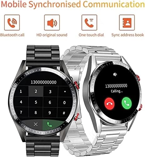 СМЕШНИБСГ 454 * 454 Екран Паметен Часовник Bluetooth Повик Музички Плеер Мажите Гледаат Нов IP68 Луксузен Паметен Часовник За Мажи