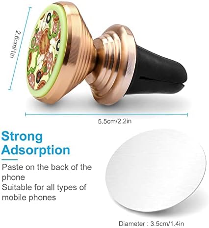 Вег пица образец Телефонски монтирање 360 ° држач за ротирање на мобилниот телефон лесно инсталирајте го излезот за отвори за воздух