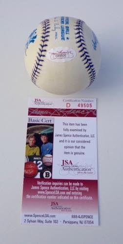 Georgeорџ Штајнбреннер Јанкис го потпиша Commо ДиМаџо Ком. Бејзбол JSA COA D49505 - Автограмирани бејзбол