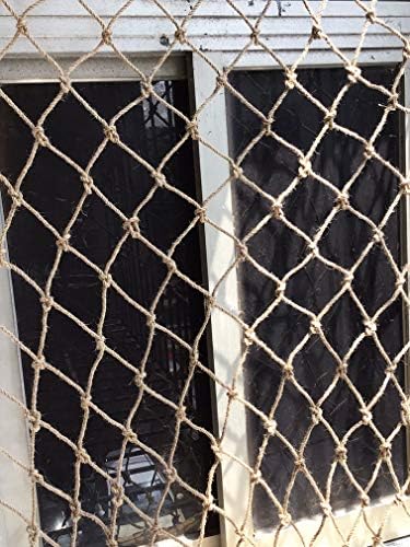 Безбедност Анти-паднатска ограда Нето за деца ПЕТ КАТ, ЈУТЕ јаже мрежа-балконска мрежа за заштита на деца, оградување на миленичиња за миленичиња