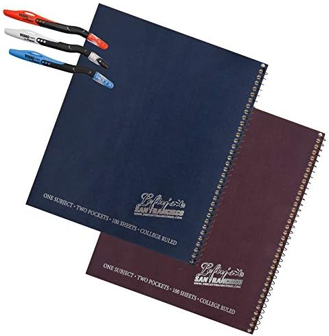 2 левичарски колеџ управувани тетратки со логото на Лефи плус 3 леви визи пенкала, разновидни бои
