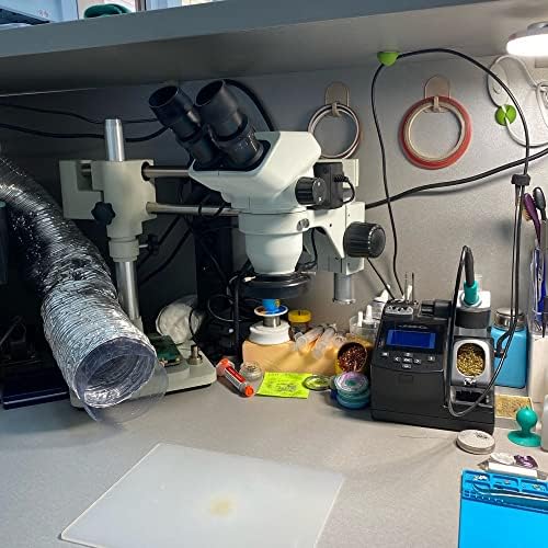 Трексд Универзален двоен бум лабораторија Индустриски зум Тринокуларен стерео микроскоп држач за држач за држач за држач 76мм микроскопио додатоци
