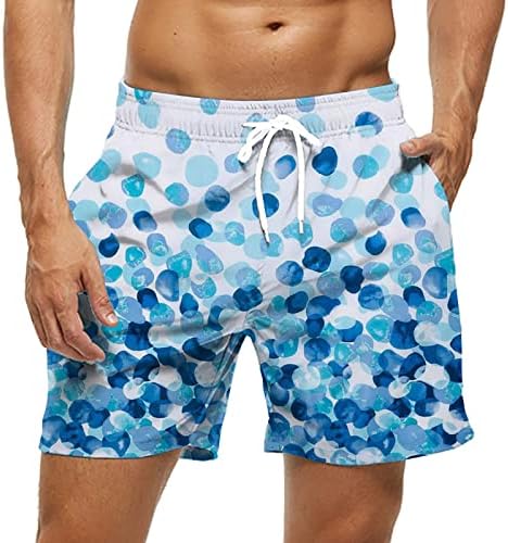 Летни мажи пливаат шорцеви за мажи летни фитнес спортски обични шорцеви на плажа со еден слој овошен печатење шорцеви машки