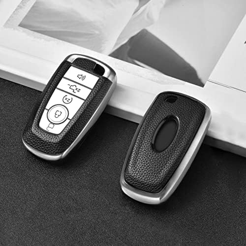 CHATYYD Key FOB Cover For Ford, мек TPU CAL COLECT COLD SHELL SHELL COLLER COLMENTIBLE со 2017-2023 FORD FUSION F150 F250 F350 F450 F550
