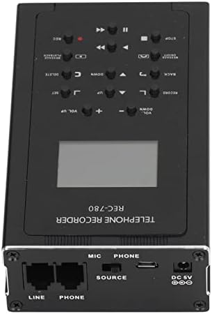 Уред за Снимање телефон, Фиксен Телефонски Повик Рекордер 100-240V 32gb Меморија За Домашна Употреба