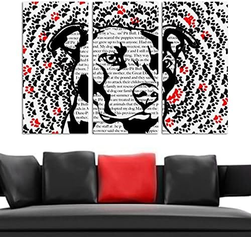 Wallидна уметност за дневна соба, маслено сликарство на платно големо врамено уметност Дахшунд куче уметнички дела за декор за домашна