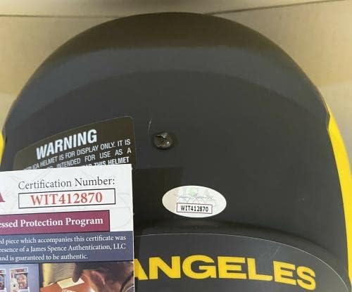 Лос Анџелес Рамс Арон Доналд Потпиша Целосно Затемнување Реплика Шлем2 Јса Коа-Автограм Нфл Шлемови