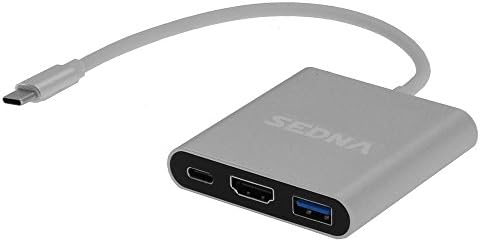 Седна - USB 3.1 Тип-C ДО 4k HDMI Адаптер, USB 3.0 ЦЕНТАР со 1 USB Pd Порта За Полнење, За Apple MacBook, Microsoft Surface Pro .итн.