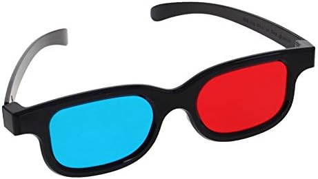 Отмро 5 парчиња Издржливи Очила Во 3д Стил 3д Очила ЗА ГЛЕДАЊЕ 3д Филмски Очила Црвено-Сини 3Д Очила Пластична Рамка Објектив