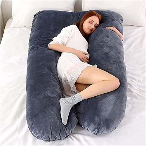 Управена перница со целото тело, перници за бременост породилни перници за возрасни породилно поддршка за грб, колкови, нозе, стомак за олеснување на болката во грб