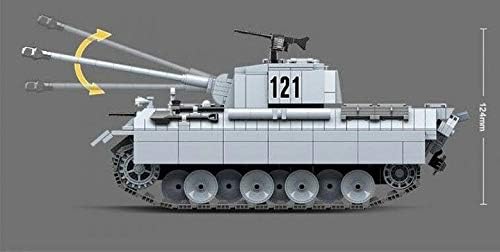 Светска Војна на генералот Џим 2 германски Пантер 121 Тенк Воен Градежен Блок Тули-Модел Воен Армиски Тенк, Сет Вклучува 990 Парчиња