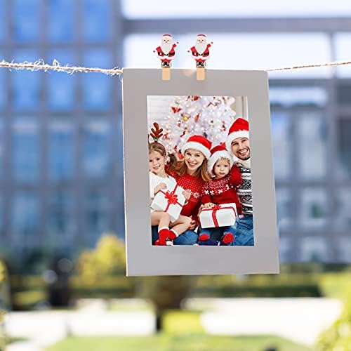 Божиќна декорација на Галпада 40 парчиња креативни Божиќни серии Фото клипови Божиќни стилови за канцелариски кесички торбички