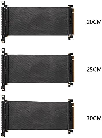 Конектори PCIE 3.0 16X продолжена кабел кабел 90 степени PCI -E Express 16x до 16x Riser картичка Флексибилна лента Extender Desktop Graphics