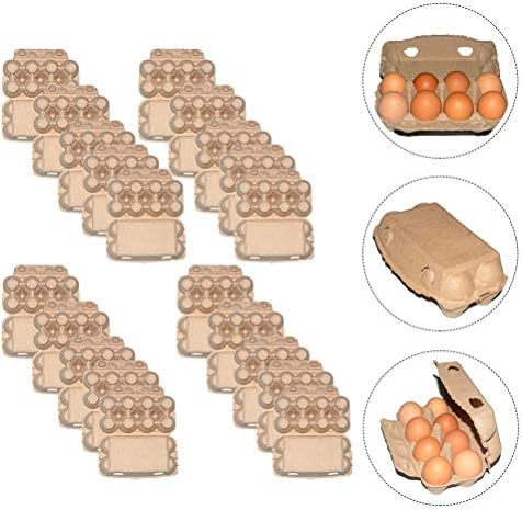 Контејнер за јајца 20 парчиња Еколошка Разградлива Хартиена Пулпа Држачи За Складирање Јајца Контејнери За Фрижидер