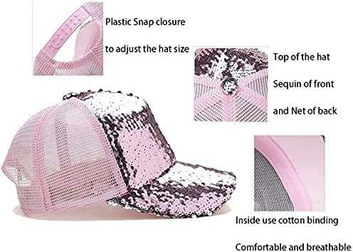 Магија на капачето на шапката-реверзибилна прилагодлива капа за капа за бејзбол за жени 56-58 см / 22 -23