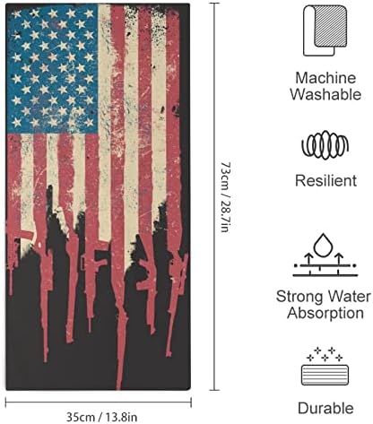 Америка знаме САД пиштоли микрофибер рачни крпи Супер апсорбирачки крпи Брзо суво миење на миење садови