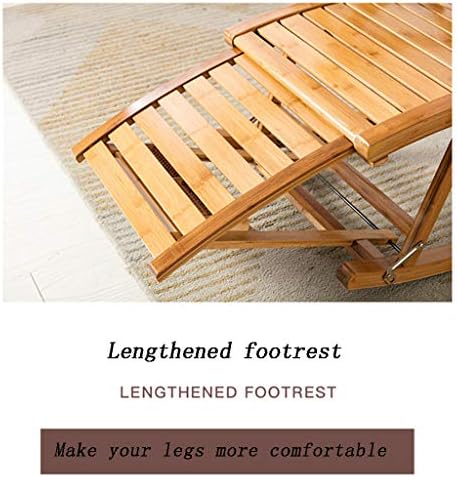 N / A бамбус стол за столче за столче, стол за масажа во бамбус со масажа на нозе, прилагодлив преносен сонч за сонце, стол за лежење