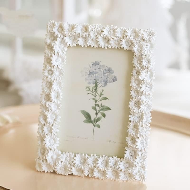 6 -инчен бел цвет смола фото рамка персонализирана фото рамка свадба фото рамка семејна фото рамки дневна соба украс