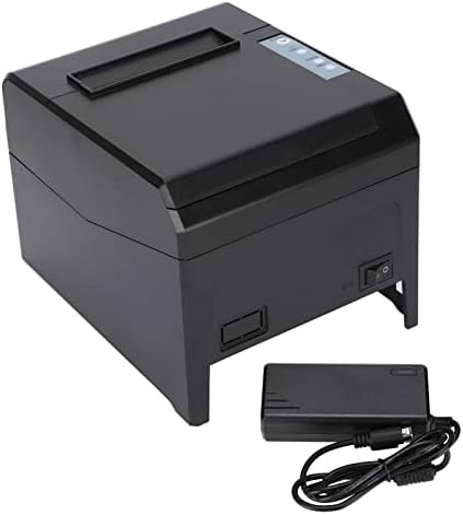 Печатач за етикета Heyyzoki, USB печатач Брзо печатење со висока резолуција чиста печатење со ниска потрошувачка на енергија преносен 80мм печатач