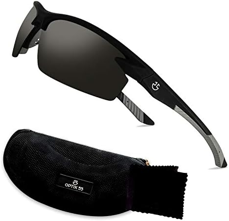 Оптикс 55 Поларизирани Спортски Очила За Сонце За Мажи Жени Возење Велосипед Трчање Риболов | Ув Заштита, Нераскинлива