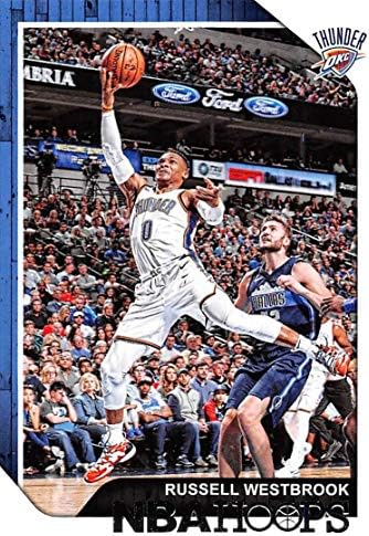 2018-19 Панини обрачи 30 Расел Вестбрук Оклахома Сити Тандер НБА кошарка за трговија со кошарка