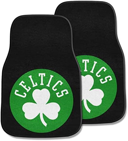 FanMats - 9208 NBA Boston Celtics најлон тепих за лице Мате за автомобили црна 18 x27